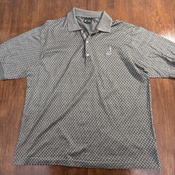 Bobby Jones TPC Sawgrass Golf Polo Men's Size XL 100% Cotton Patterned - Picture 1 of 10